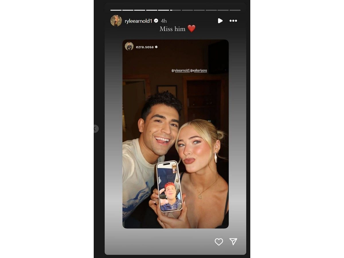 Rylee Arnold's Instagram story